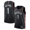 Camiseta Hombre NBA Brooklyn Nets Ziaire Williams 2025-26 Nike City Edition Negro Swingman